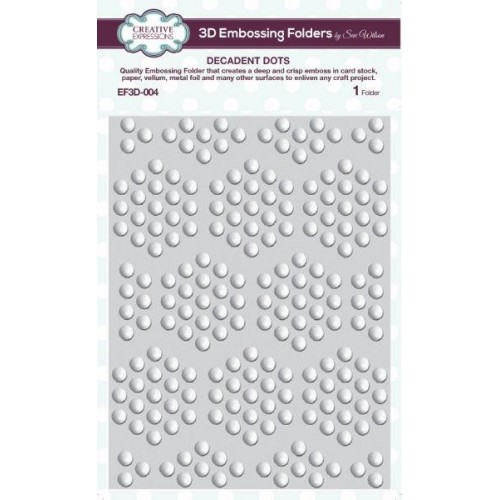 decadent dots - 3D Embossing folder EF3d-004